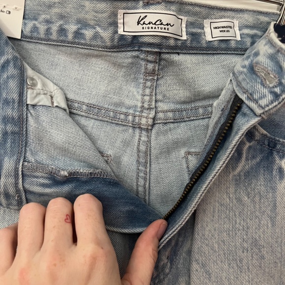 Kan Can Signature High Waisted Wide Leg Jean - Picture 6 of 8